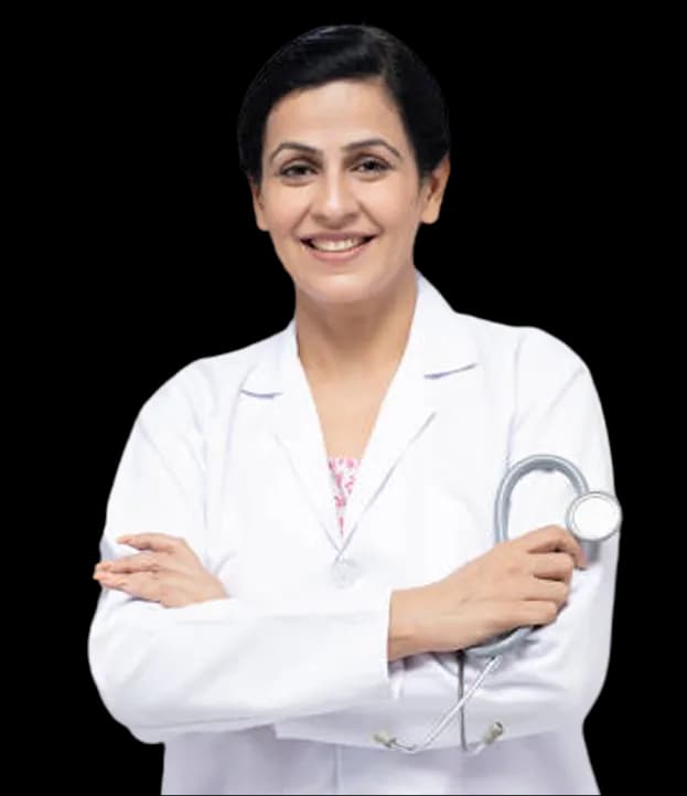 Doctor on a video consultation call